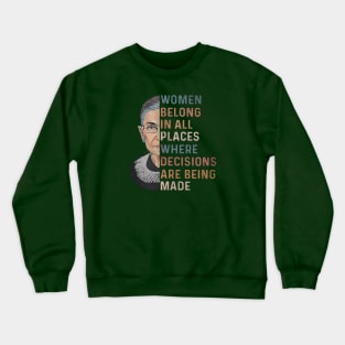 Ruth Bader Ginsburg Crewneck Sweatshirt